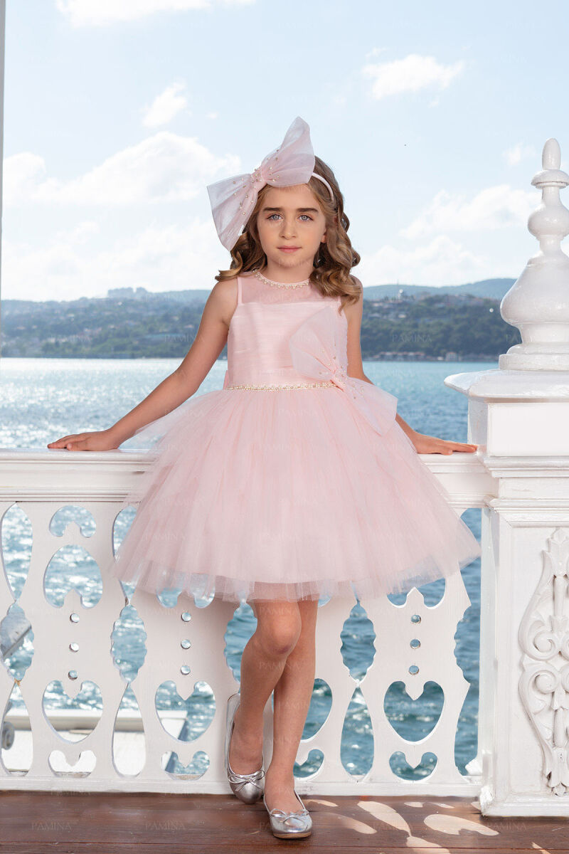Powder Dress with Ballet Skirt 4-8 AGE 33008PR - 3