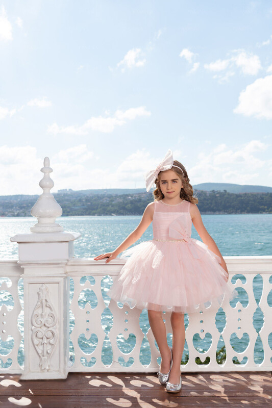 Powder Dress with Ballet Skirt 4-8 AGE 33008PR - 5