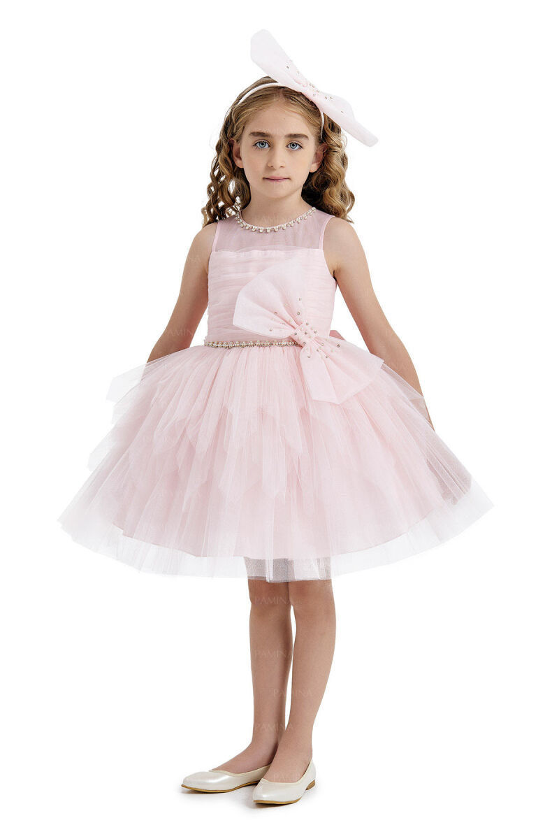 Powder Dress with Ballet Skirt 4-8 AGE 33008PR - 7