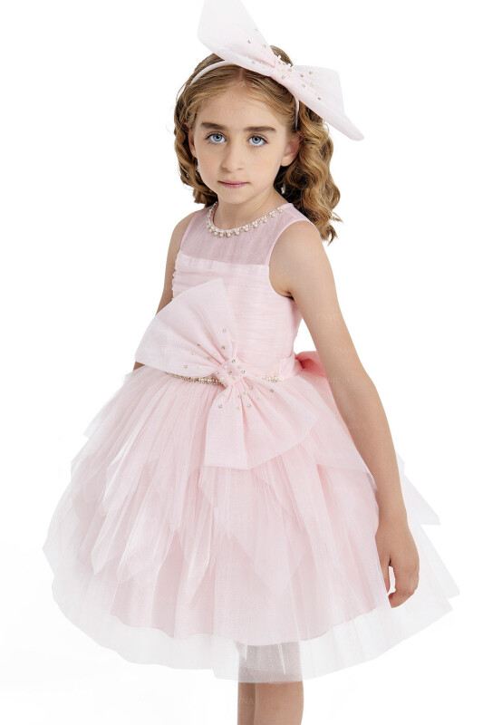 Powder Dress with Ballet Skirt 4-8 AGE 33008PR - 8