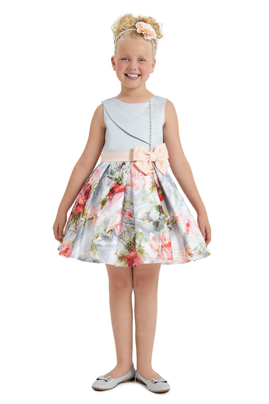 Red Sleeveless Satin Dress 8-12 AGE 33097PR 