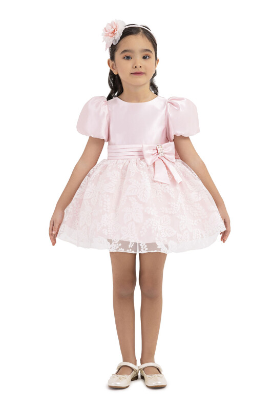 Pink Balloon sleeved, dress for girls 6-18 MONTH 33227PR 