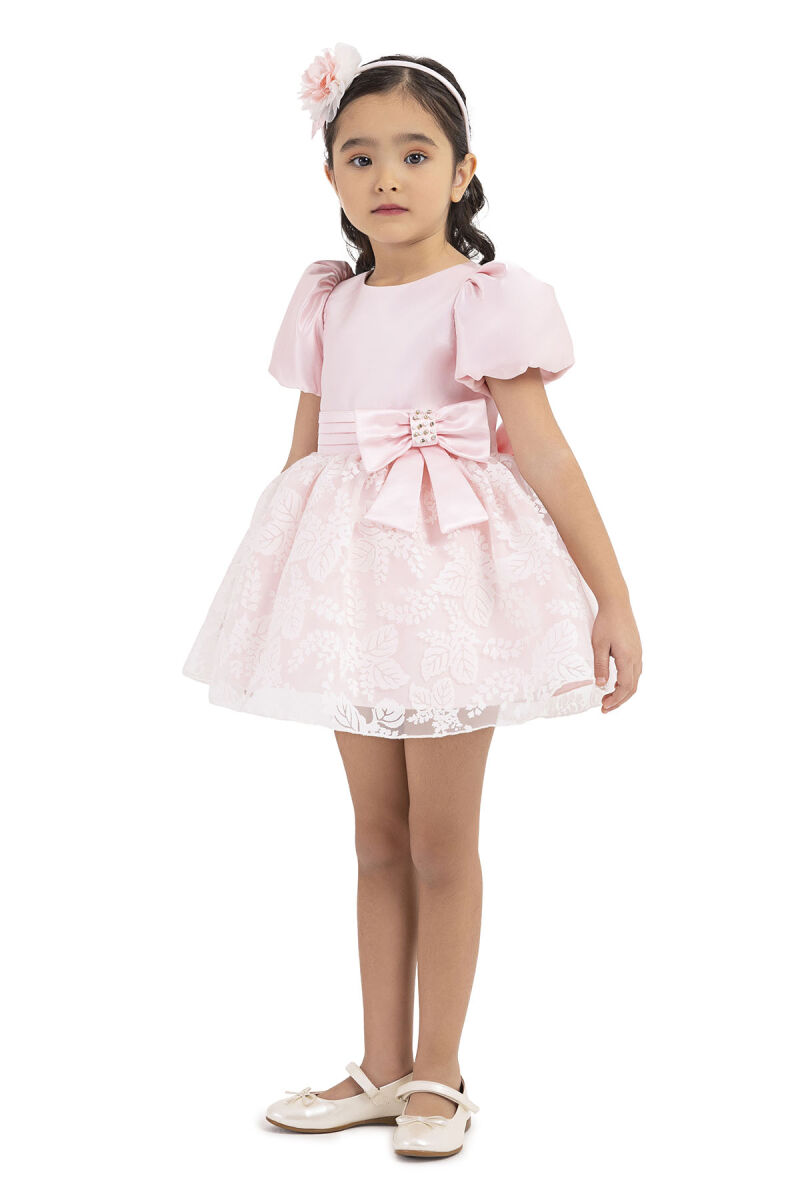 Pink Balloon sleeved, dress for girls 6-18 MONTH 33227PR - 2