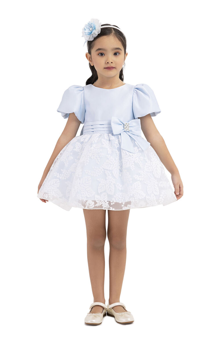 Blue Balloon sleeved, dress for girls 6-18 MONTH 33227PR - 1