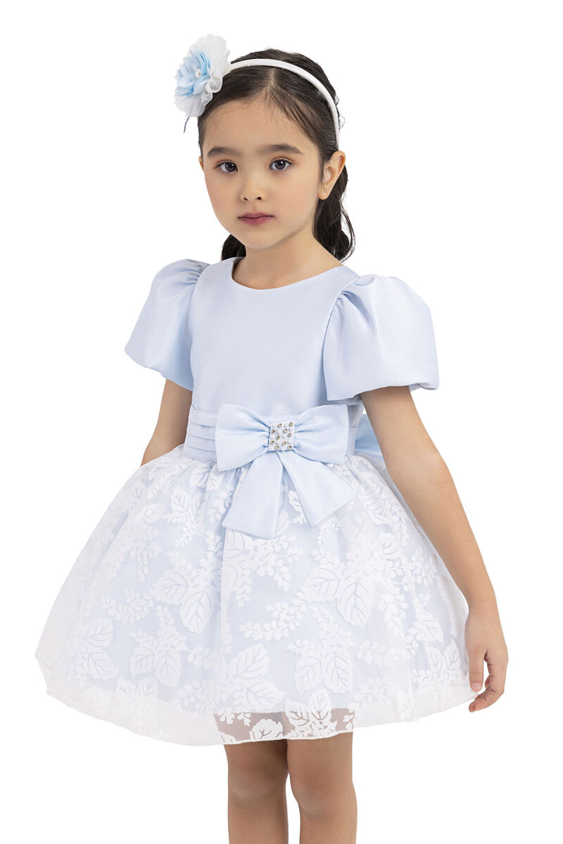 Blue Balloon sleeved, dress for girls 6-18 MONTH 33227PR - 3