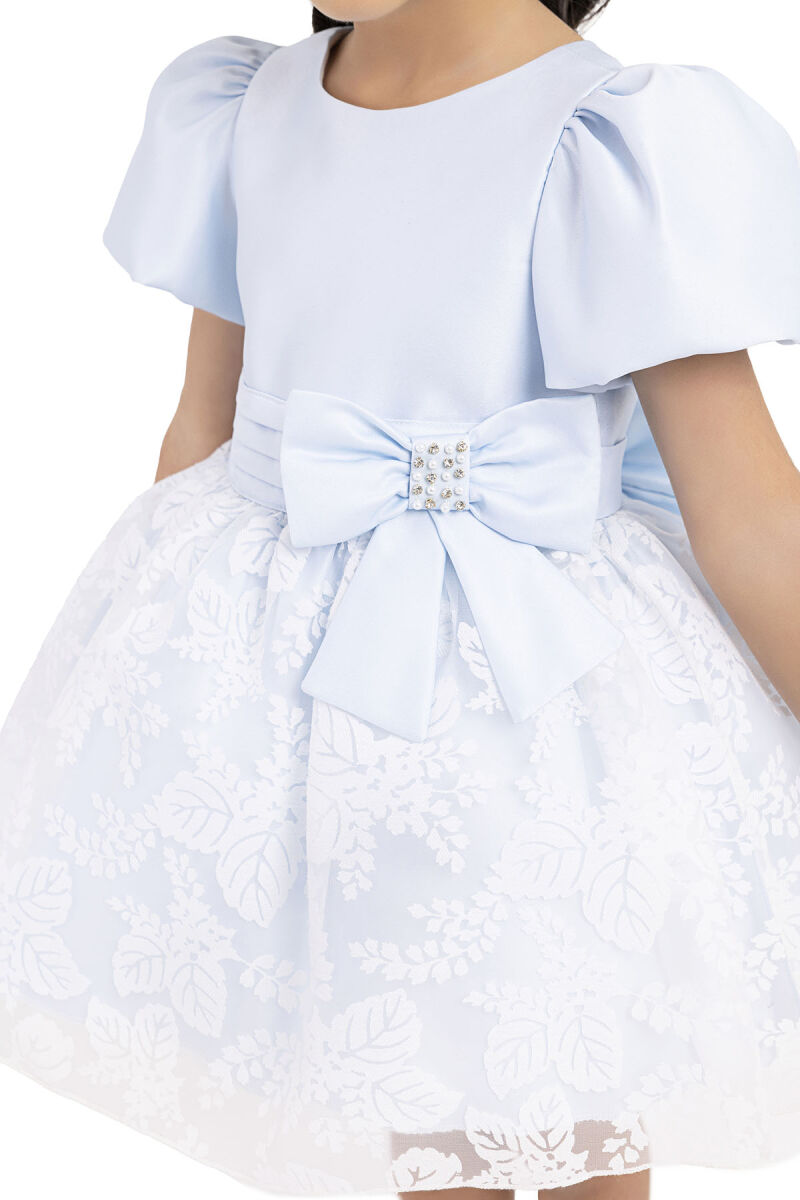 Blue Balloon sleeved, dress for girls 6-18 MONTH 33227PR - 4