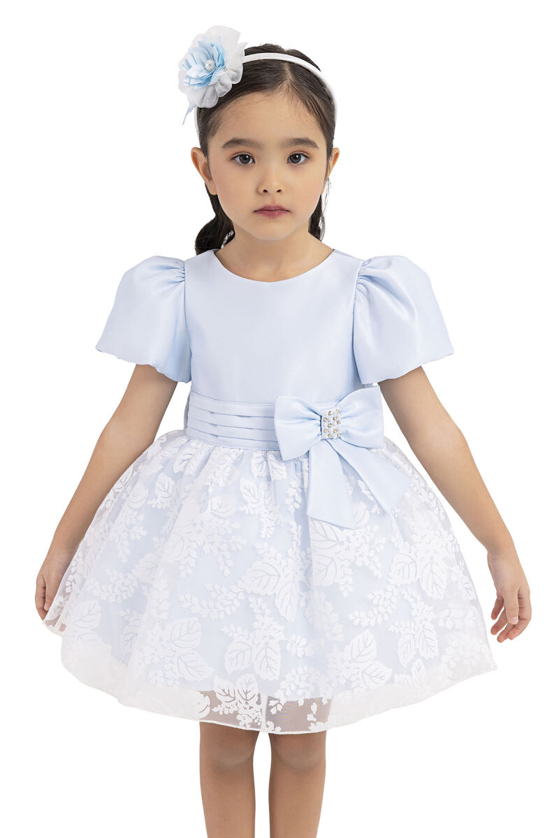 Blue Balloon sleeved, dress for girls 6-18 MONTH 33227PR - 5