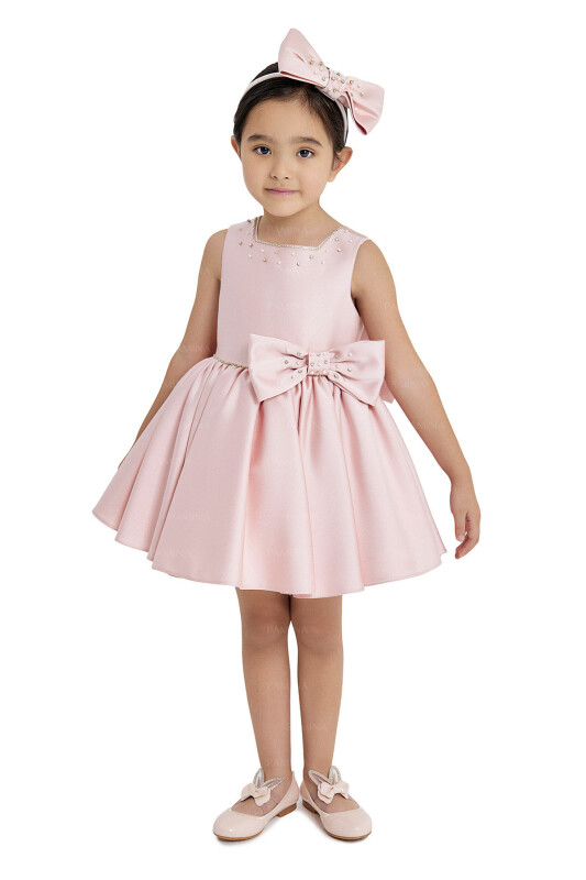 Powder Square-Collared Dress 6-18 MONTH 33126PR 
