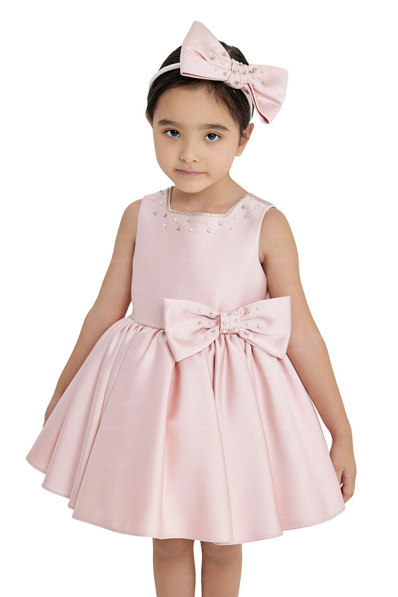 Powder Square-Collared Dress 6-18 MONTH 33126PR - 3