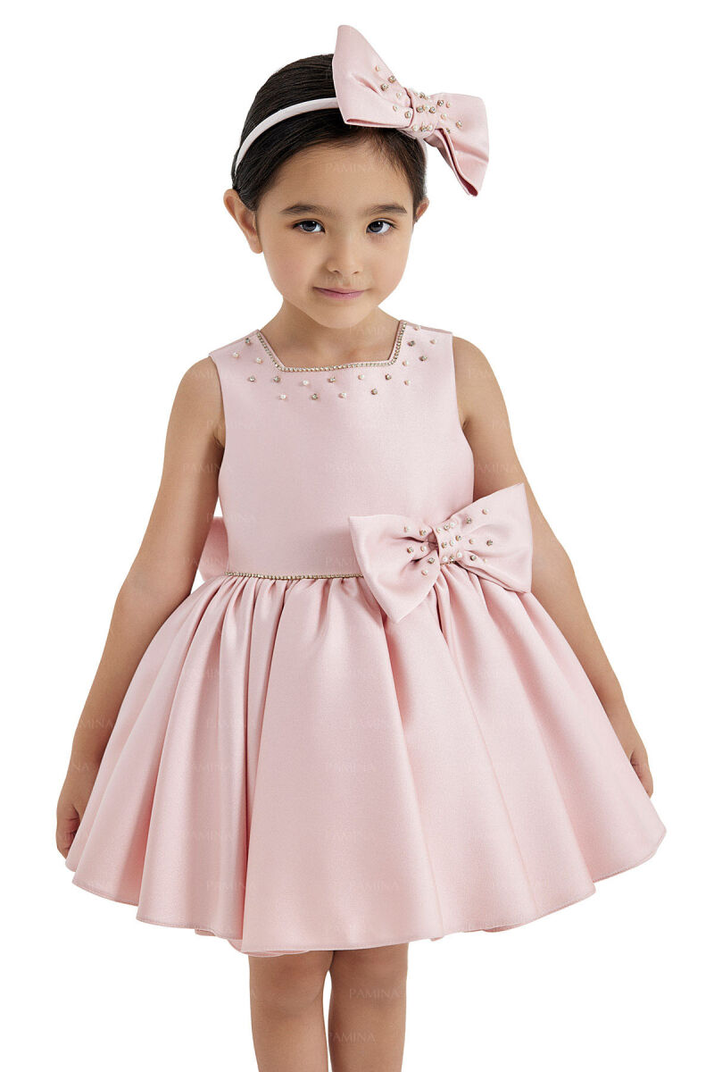 Powder Square-Collared Dress 6-18 MONTH 33126PR - 4