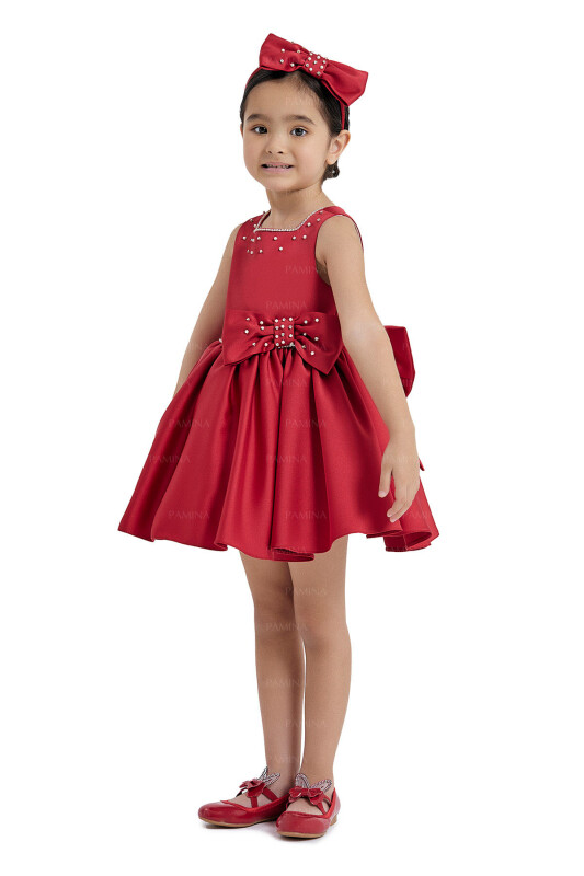 Red Square-Collared Dress 6-18 MONTH 33126PR - 2