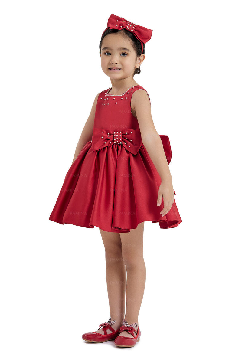 Red Square-Collared Dress 6-18 MONTH 33126PR - 2