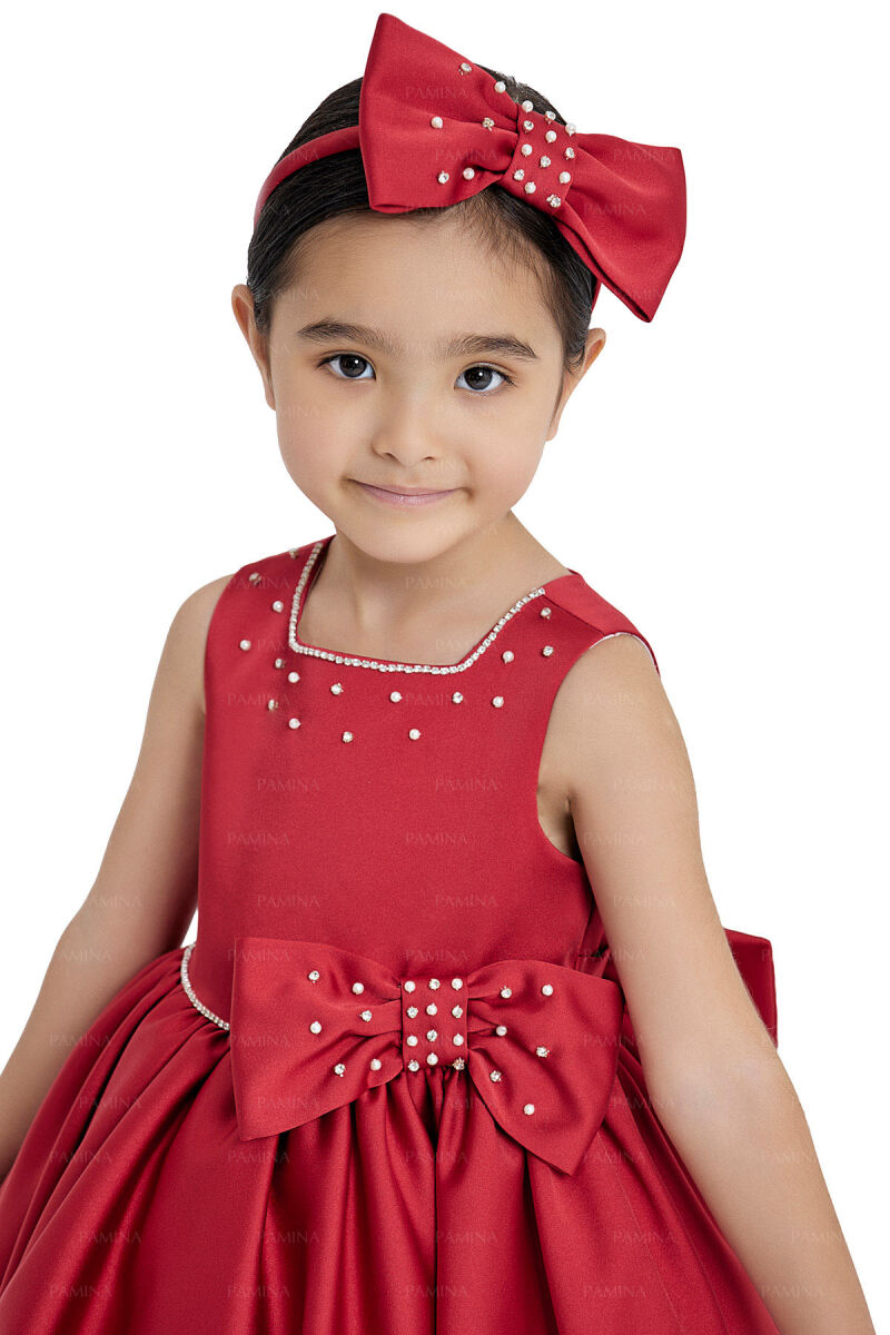 Red Square-Collared Dress 6-18 MONTH 33126PR - 3