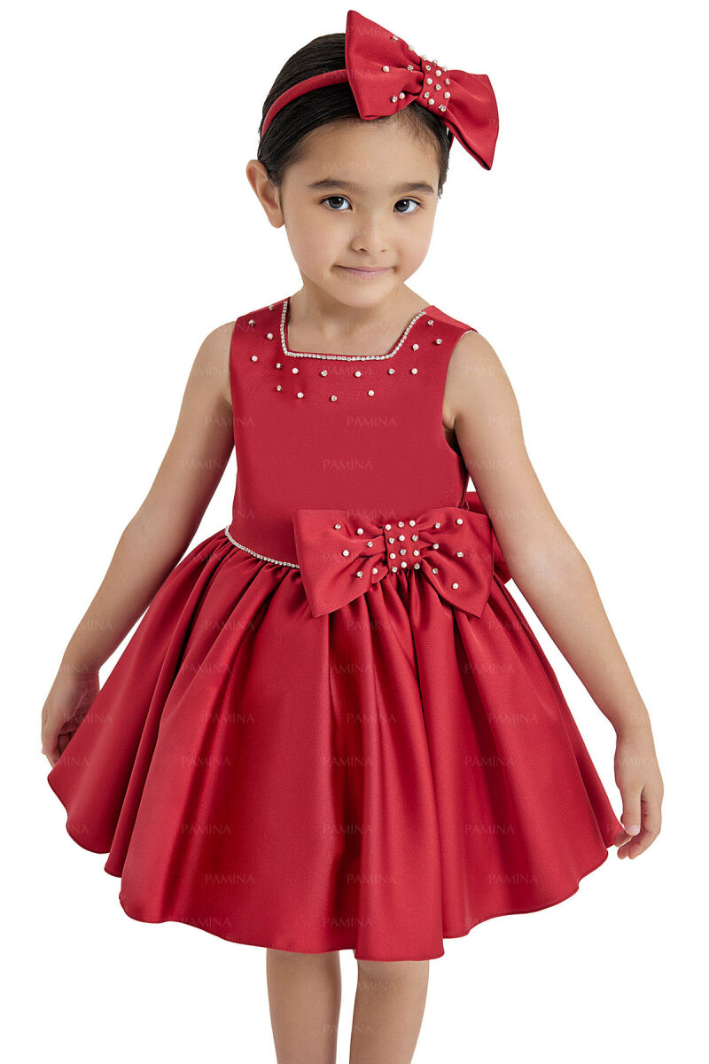Red Square-Collared Dress 6-18 MONTH 33126PR - 4