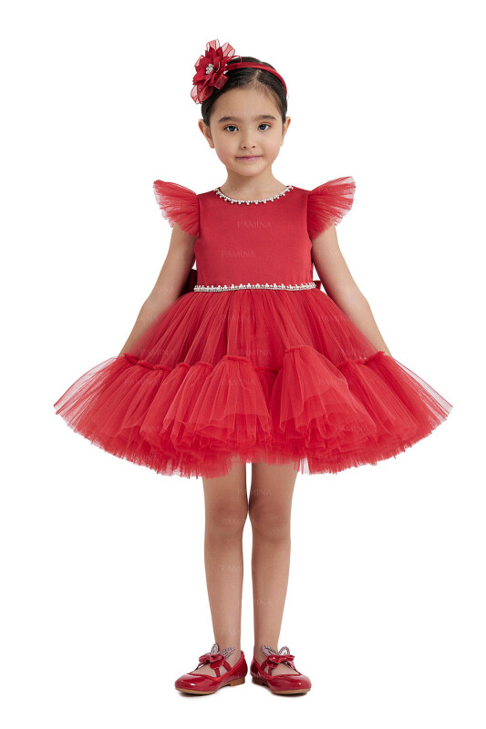 Red Tulle Dress 6-12-18 MONTH 33122PR 
