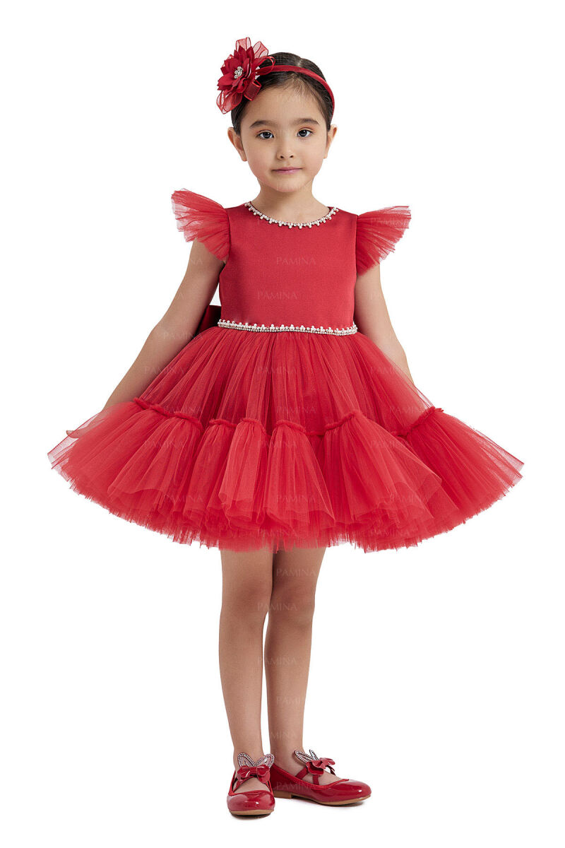Red Tulle Dress 6-12-18 MONTH 33122PR - 2