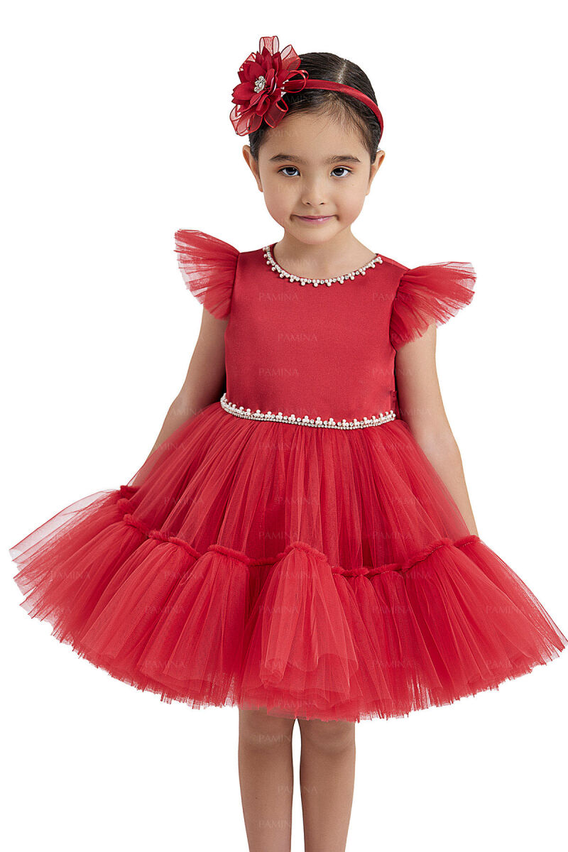 Red Tulle Dress 6-12-18 MONTH 33122PR - 3