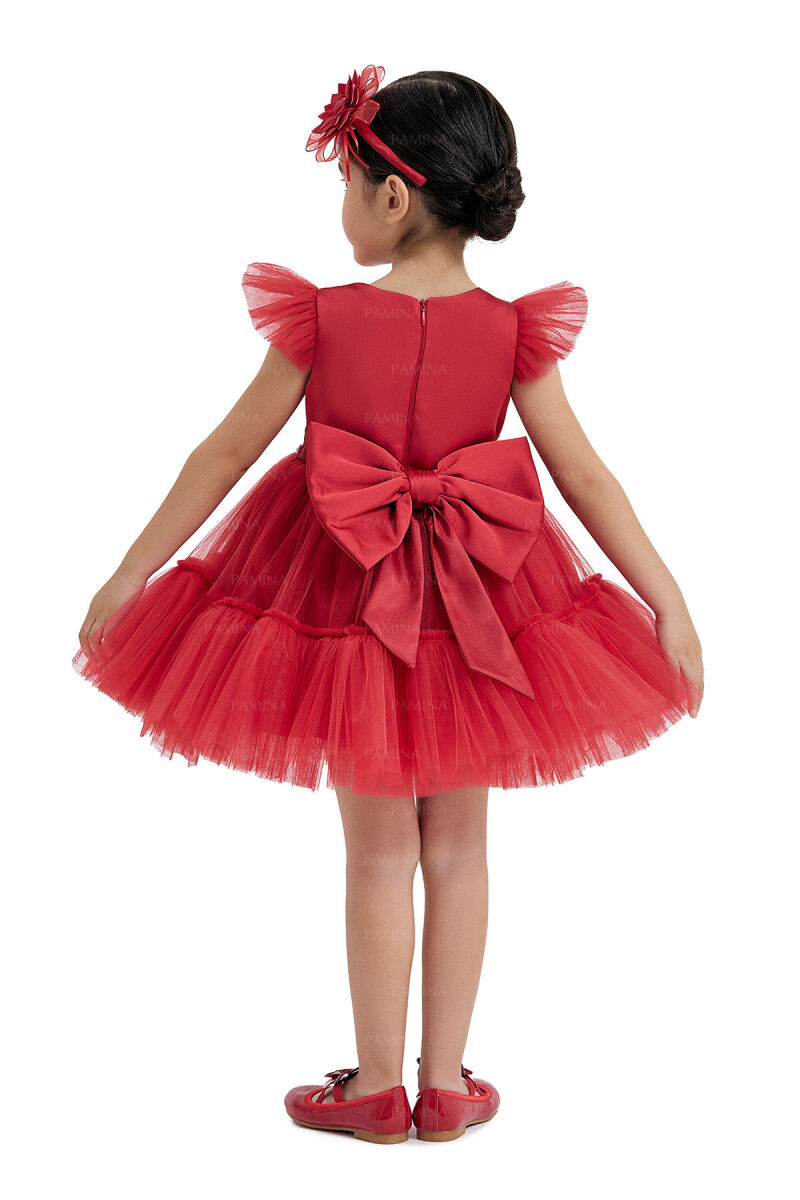 Red Tulle Dress 6-12-18 MONTH 33122PR - 5