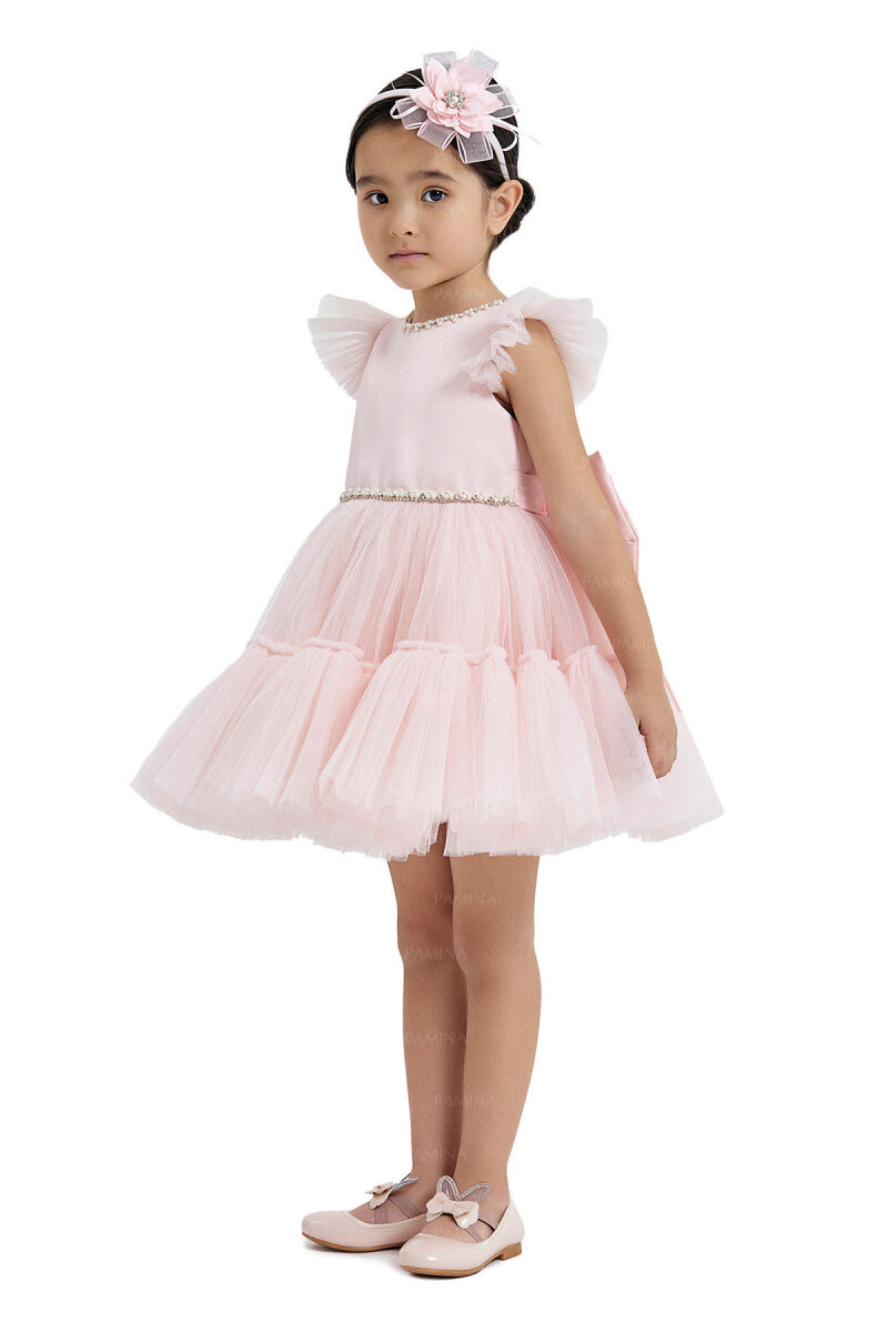 Powder Tulle Dress 6-12-18 MONTH 33122PR - 2