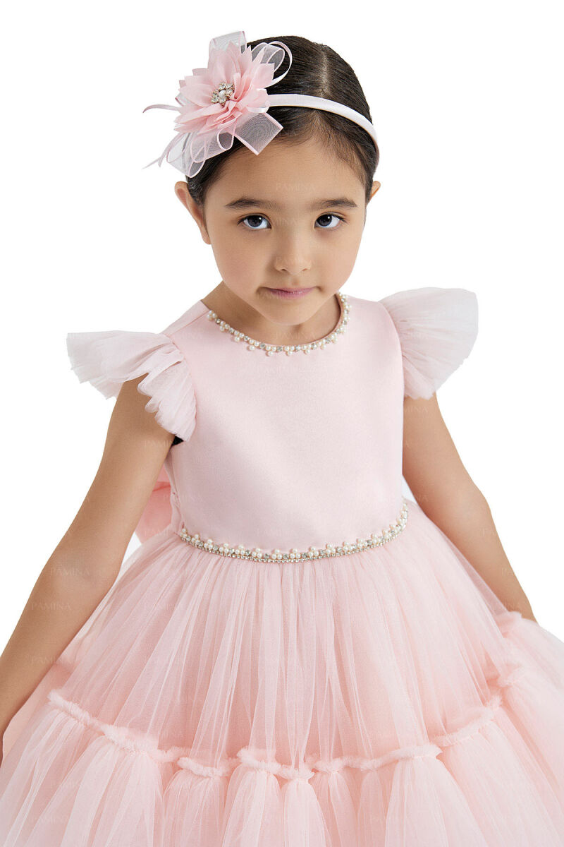 Powder Tulle Dress 6-12-18 MONTH 33122PR - 4
