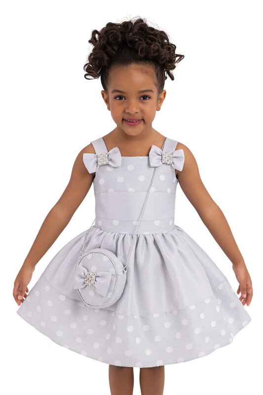 Blue Strappy dress for girls 2-6 AGE 33243PR - 6