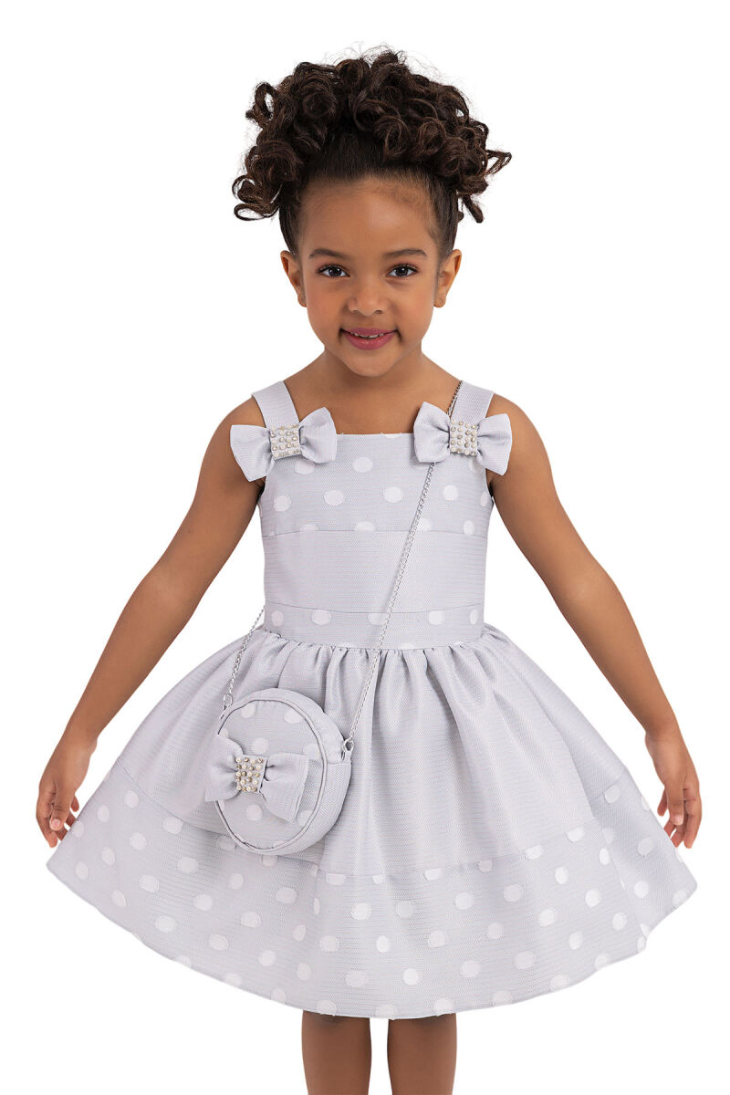 Blue Strappy dress for girls 2-6 AGE 33243PR - 6