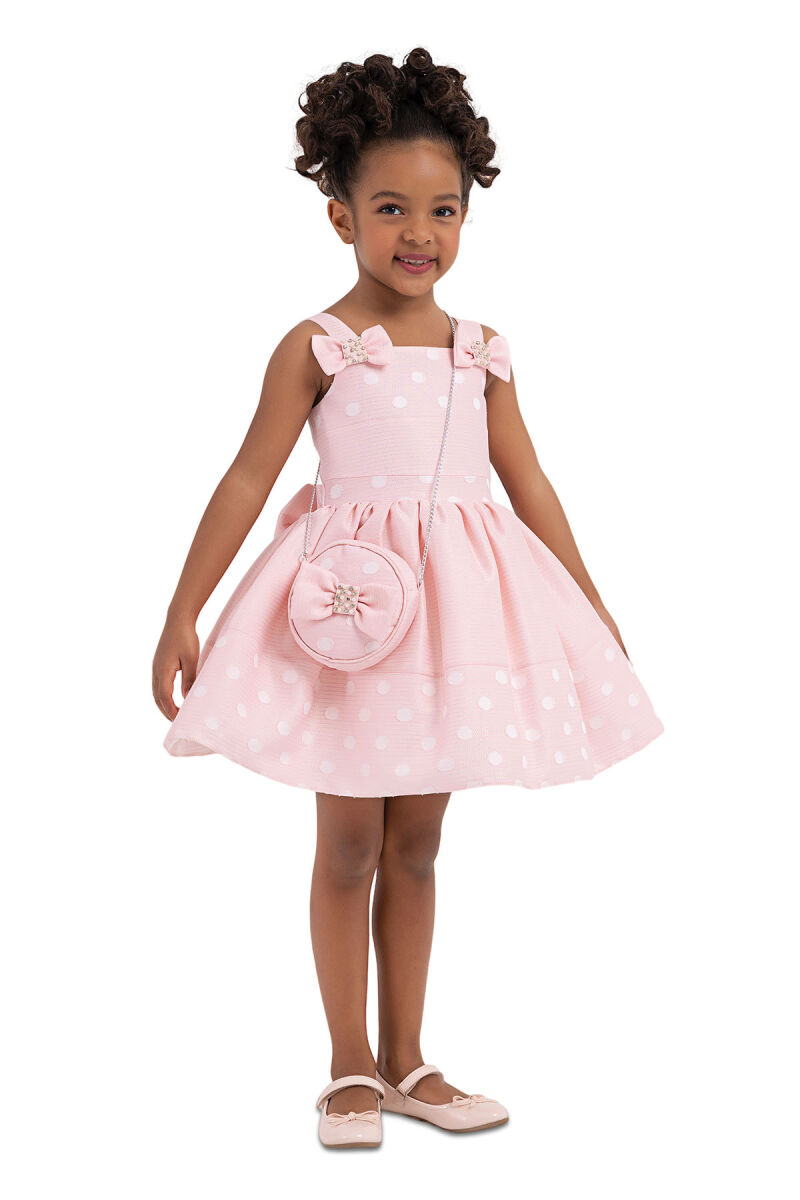 Powder Strappy dress for girls 2-6 AGE 33243PR - 6