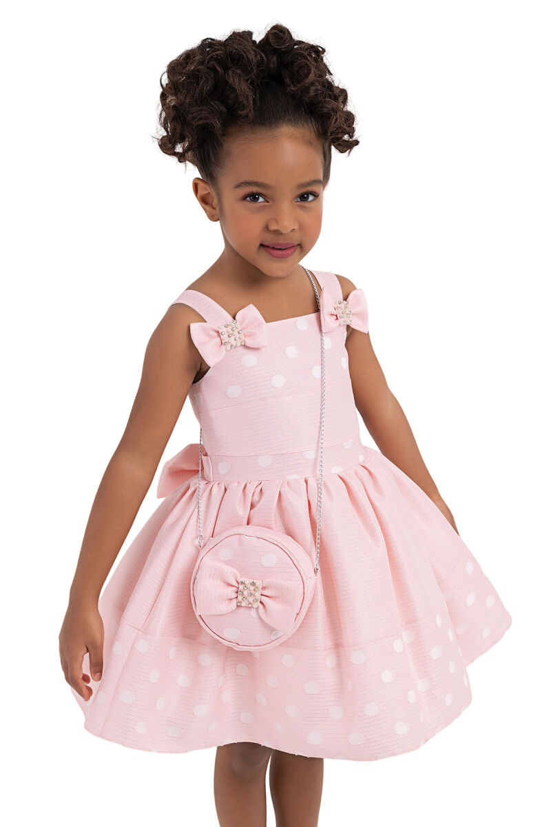 Powder Strappy dress for girls 2-6 AGE 33243PR - 7