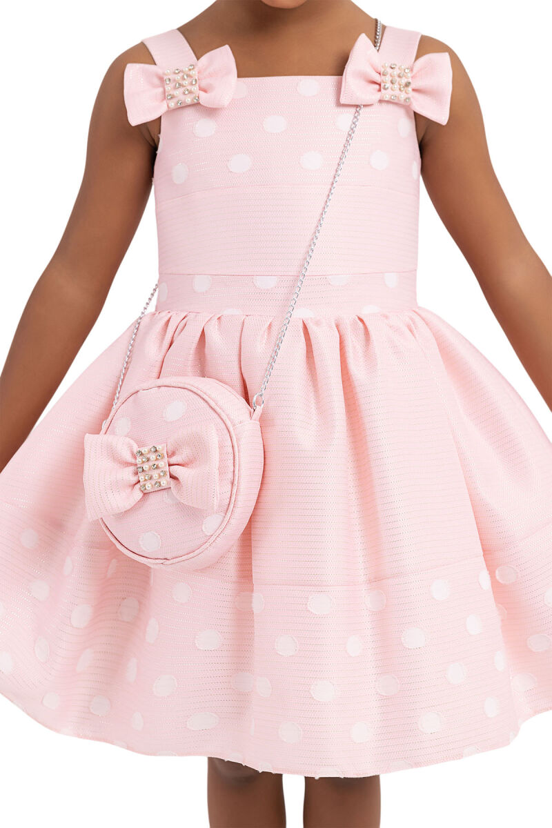 Powder Strappy dress for girls 2-6 AGE 33243PR - 9