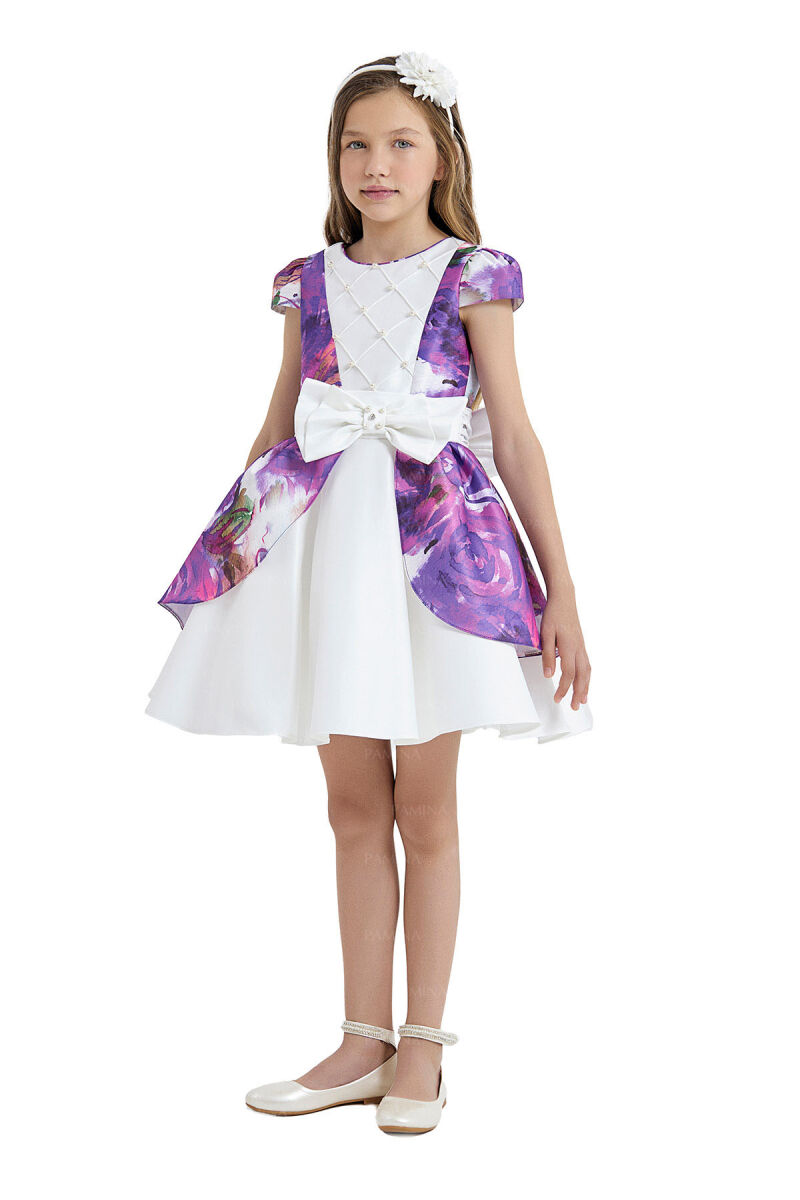Mor Patterned Dress 8-12 AGE 33080PR - 2