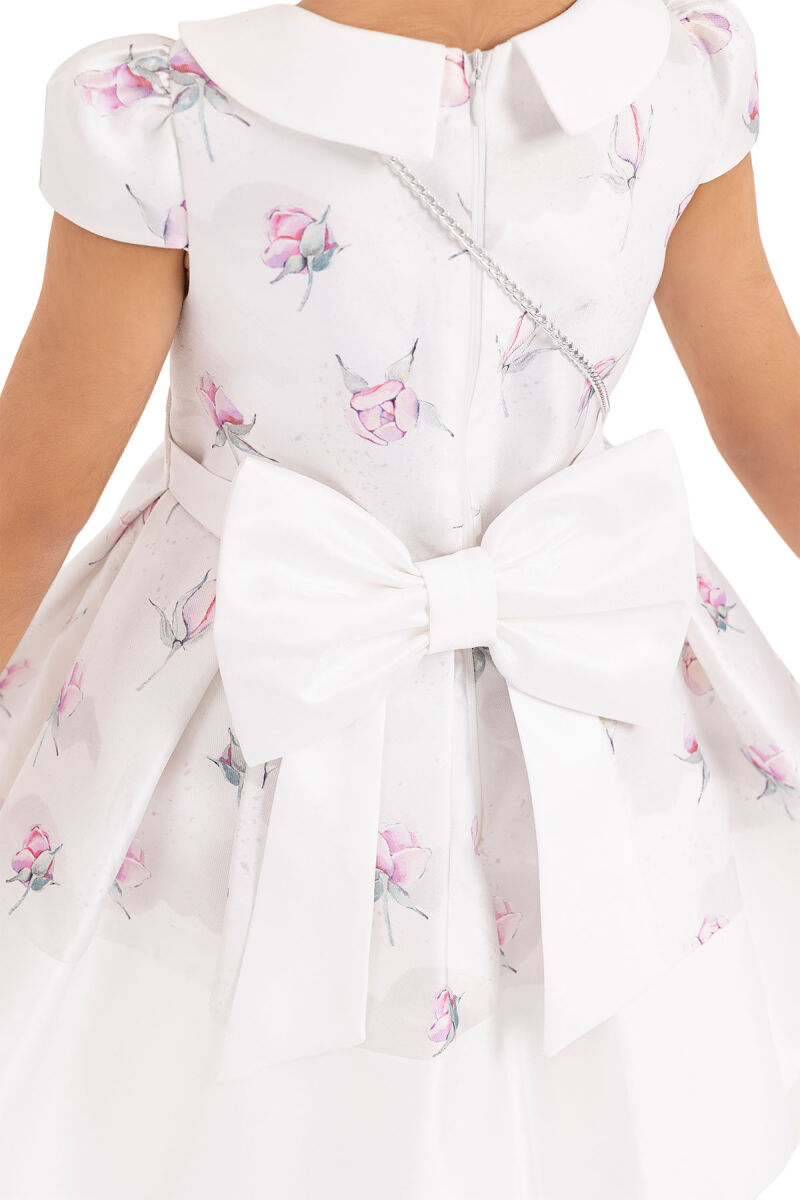 Powder Flowery dress for girls 2-6 AGE 33287PR - 9