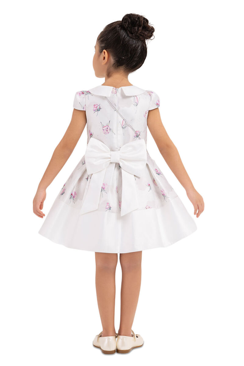 Powder Flowery dress for girls 2-6 AGE 33287PR - 10