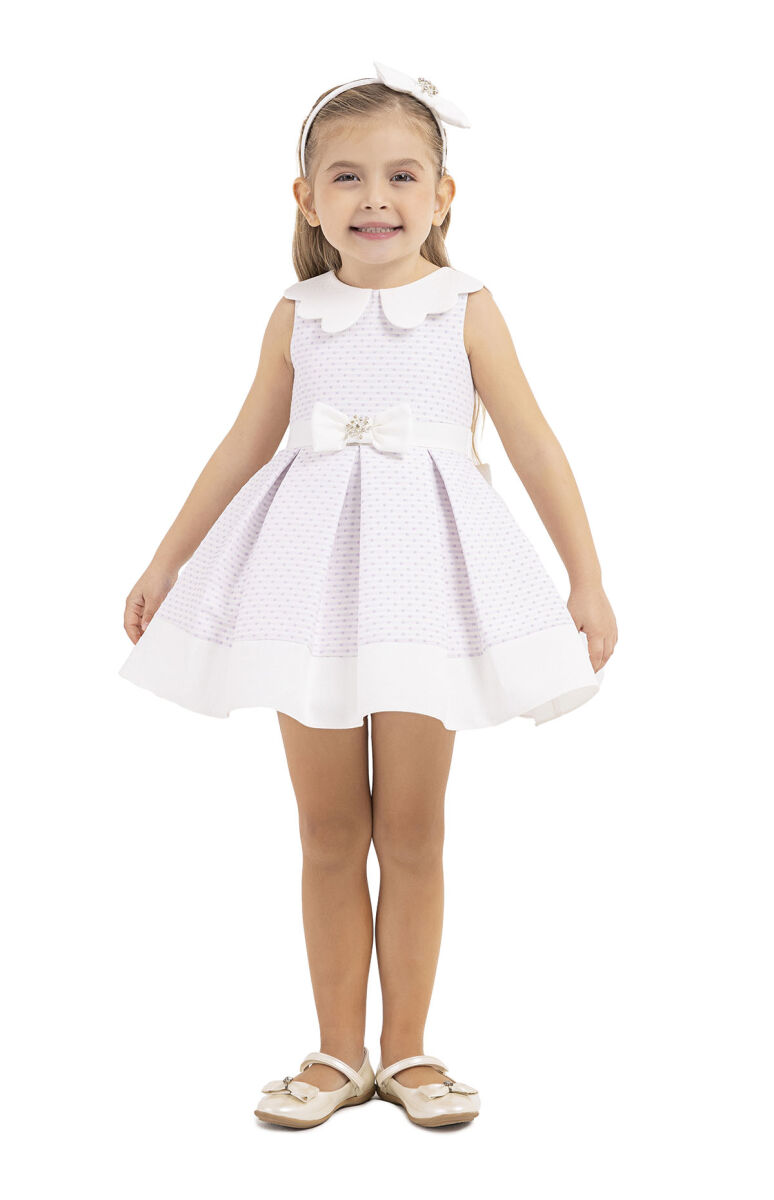 Lilac Sleeveless cutting, dress for girls 6-18 MONTH 33212PR - 1