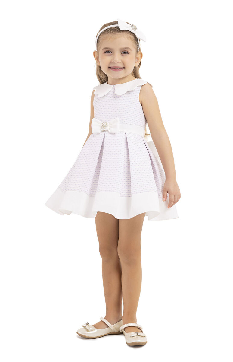 Lilac Sleeveless cutting, dress for girls 6-18 MONTH 33212PR - 2