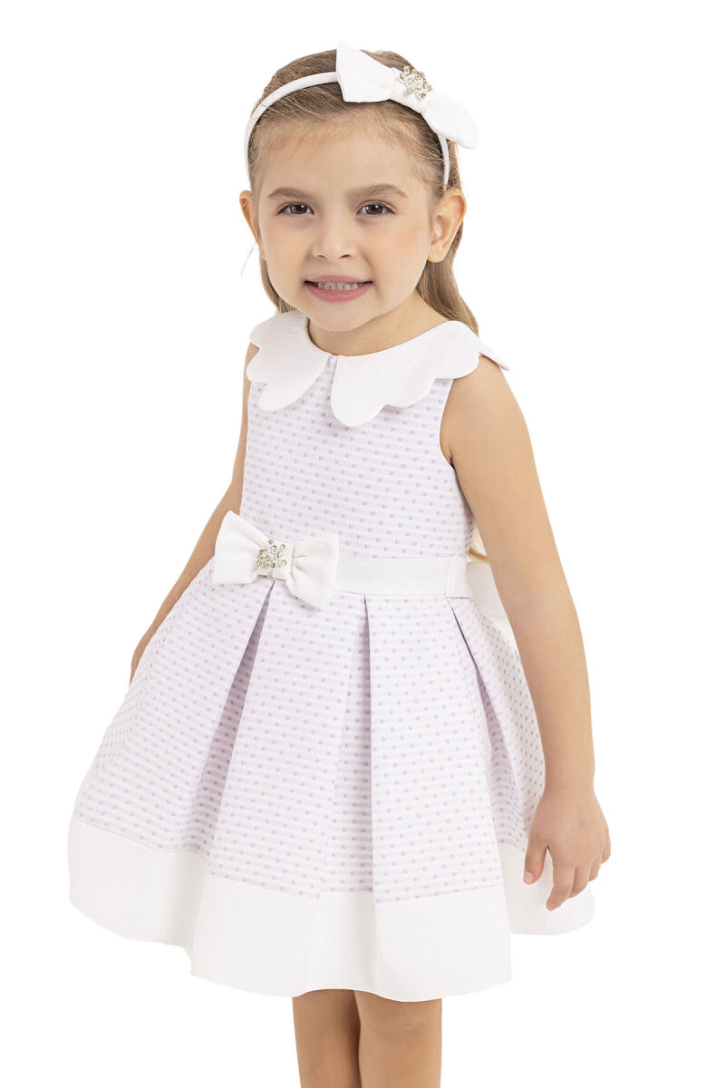Lilac Sleeveless cutting, dress for girls 6-18 MONTH 33212PR - 3