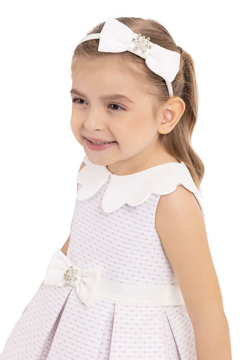 Lilac Sleeveless cutting, dress for girls 6-18 MONTH 33212PR - 4
