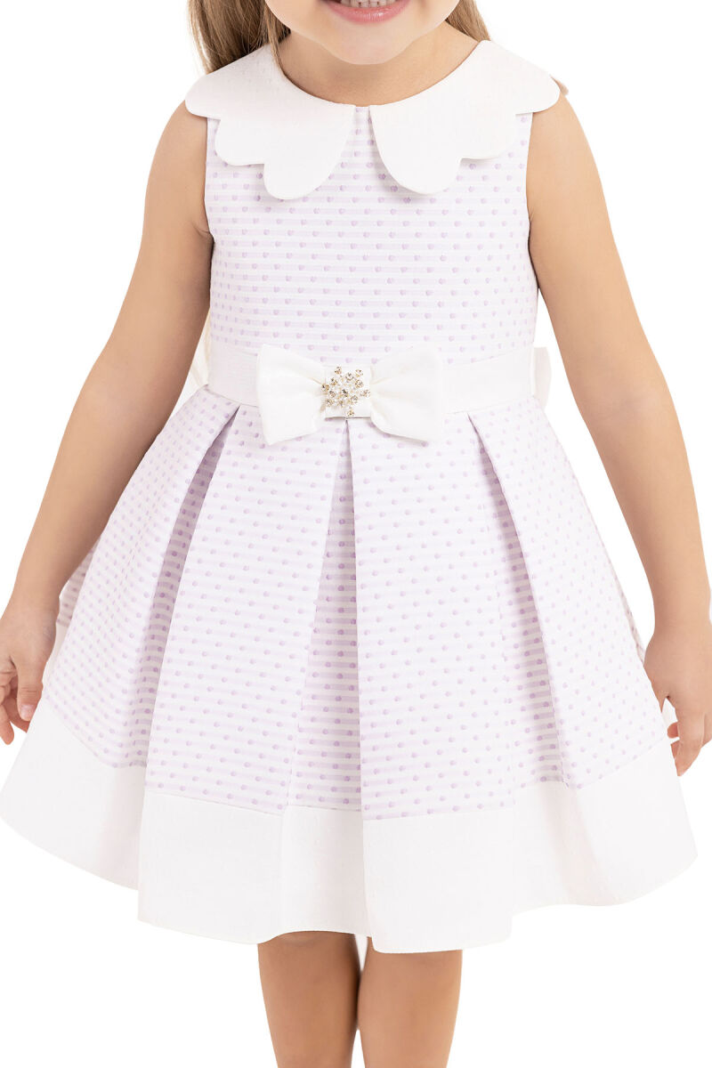 Lilac Sleeveless cutting, dress for girls 6-18 MONTH 33212PR - 5