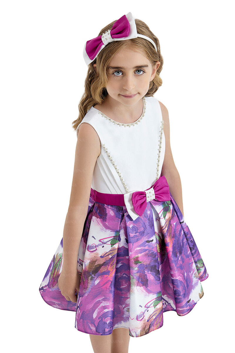 Mor Sleeveless Satin Dress 4-8 AGE 33096PR - 4