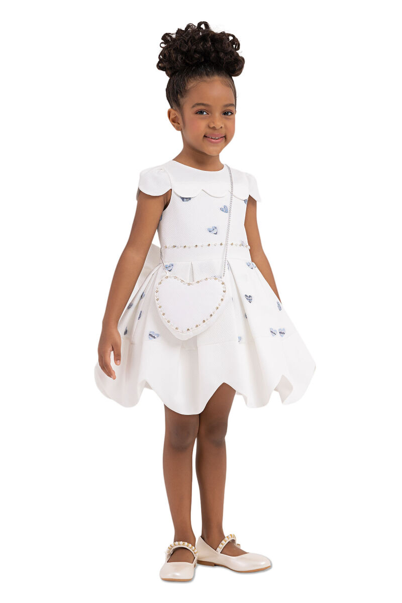 Blue Moon-Sleeved Dress for Girls 2-6 AGE 33267PR - 2