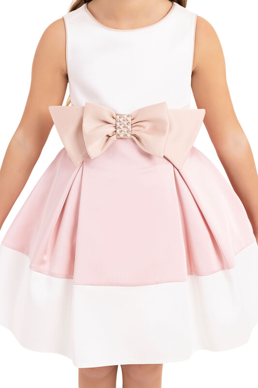Powder Sleeveless dress for girls 4-8 AGE 33172PR - 4