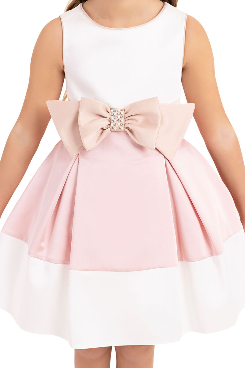 Powder Sleeveless dress for girls 4-8 AGE 33172PR - 4