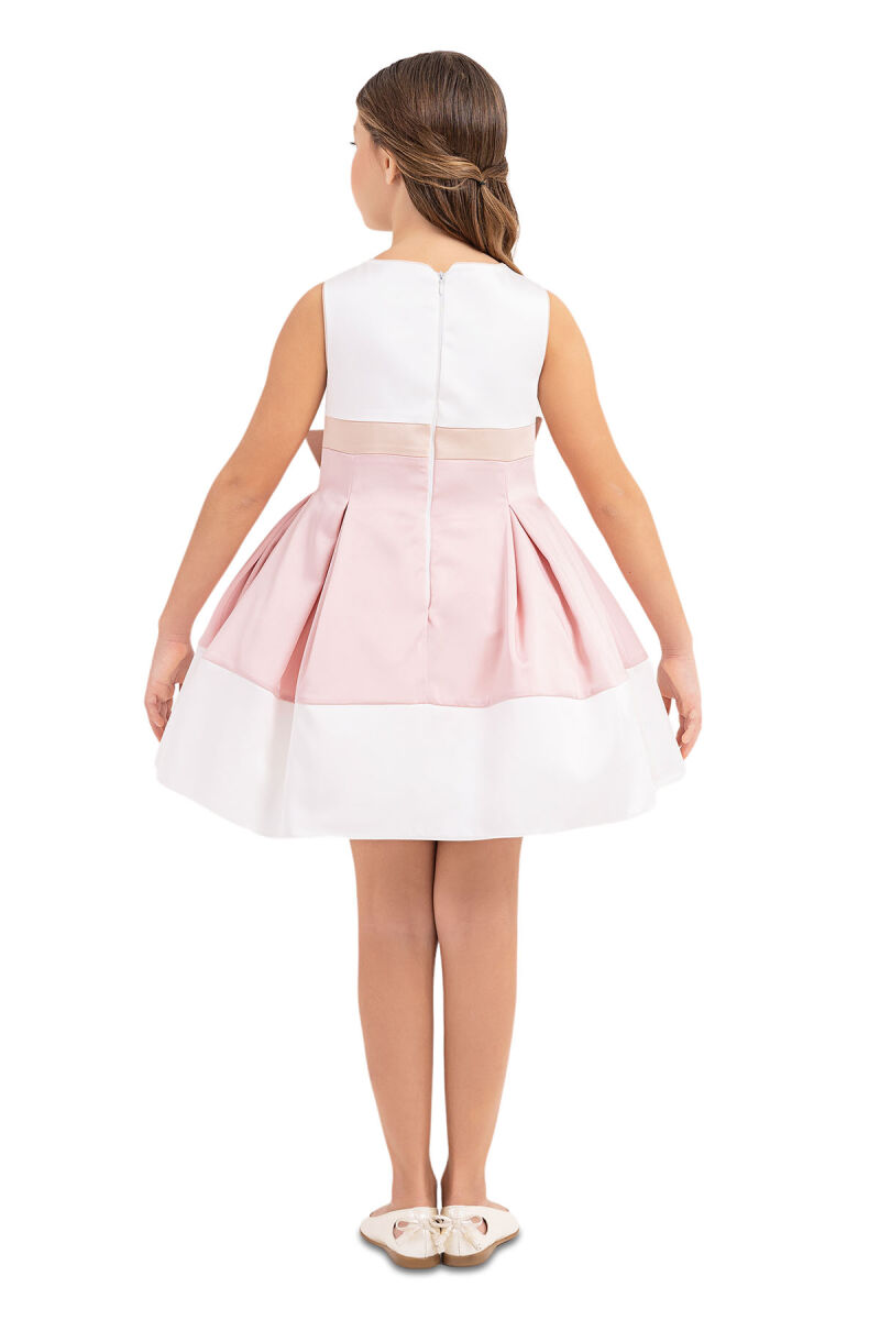 Powder Sleeveless dress for girls 4-8 AGE 33172PR - 7