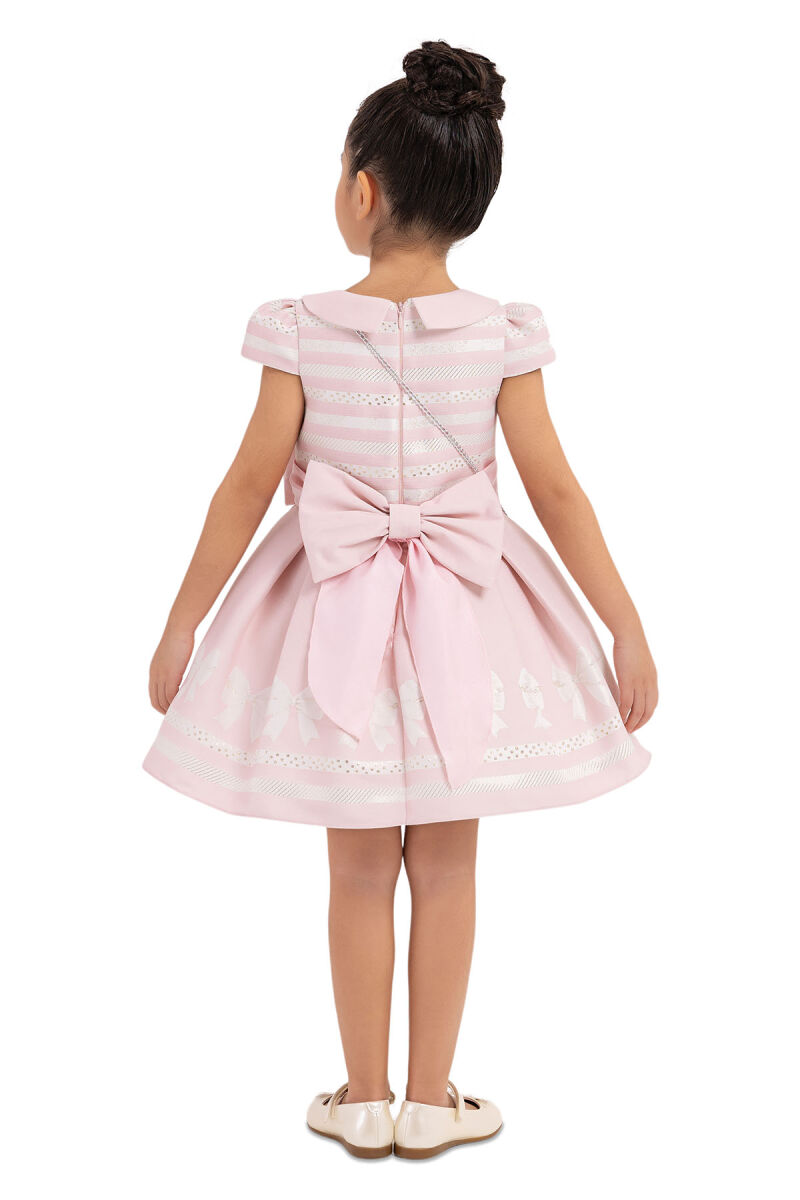Powder Baby-collar Dress for Girls 2-6 AGE 33256PR - 7