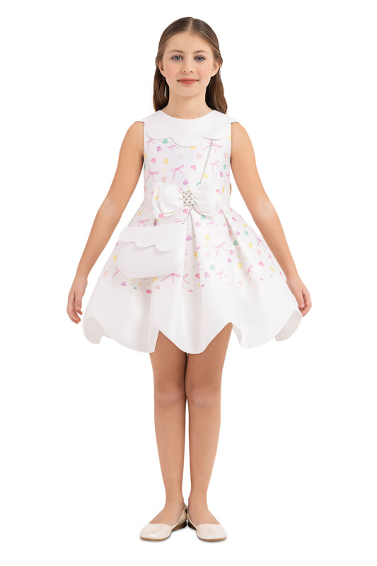 Pink Scallop Collar Dress for Girls 4-8 AGE 33204PR 