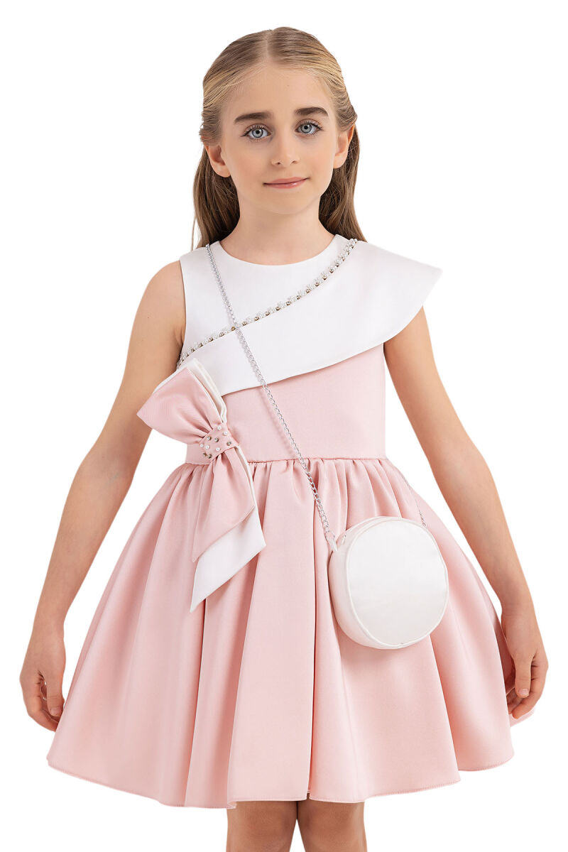 Lilac Moon-sleeved Dress for Girls 4-8 AGE 33263PR - 6