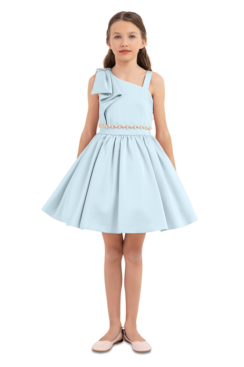 Mint Strappy Dresses for Girls 8-12 AGE 33208PR - 1