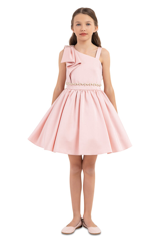 Powder Strappy Dresses for Girls 8-12 AGE 33208PR 