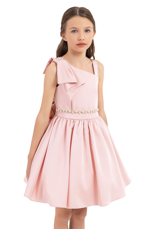 Powder Strappy Dresses for Girls 8-12 AGE 33208PR - 3