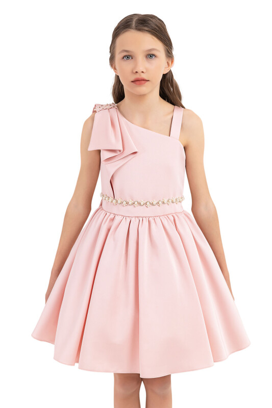Powder Strappy Dresses for Girls 8-12 AGE 33208PR - 5