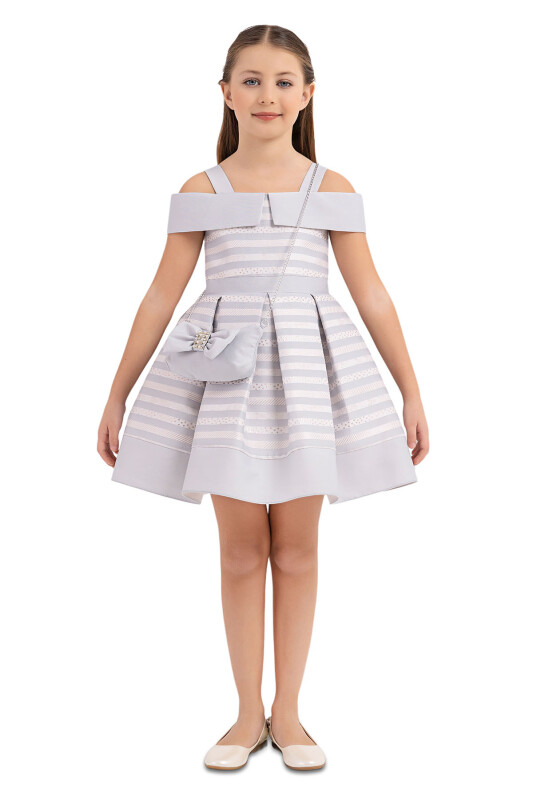 Blue Princess Collar Dress for Girls 4-8 AGE 33255PR 